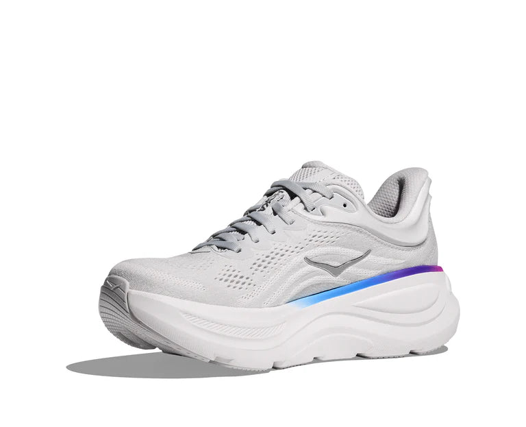 Hoka Cosmic Grey/White Bondi 9 Wide Width Women's Running Shoes 1162014-CYWH ( WITHOUT BOX )