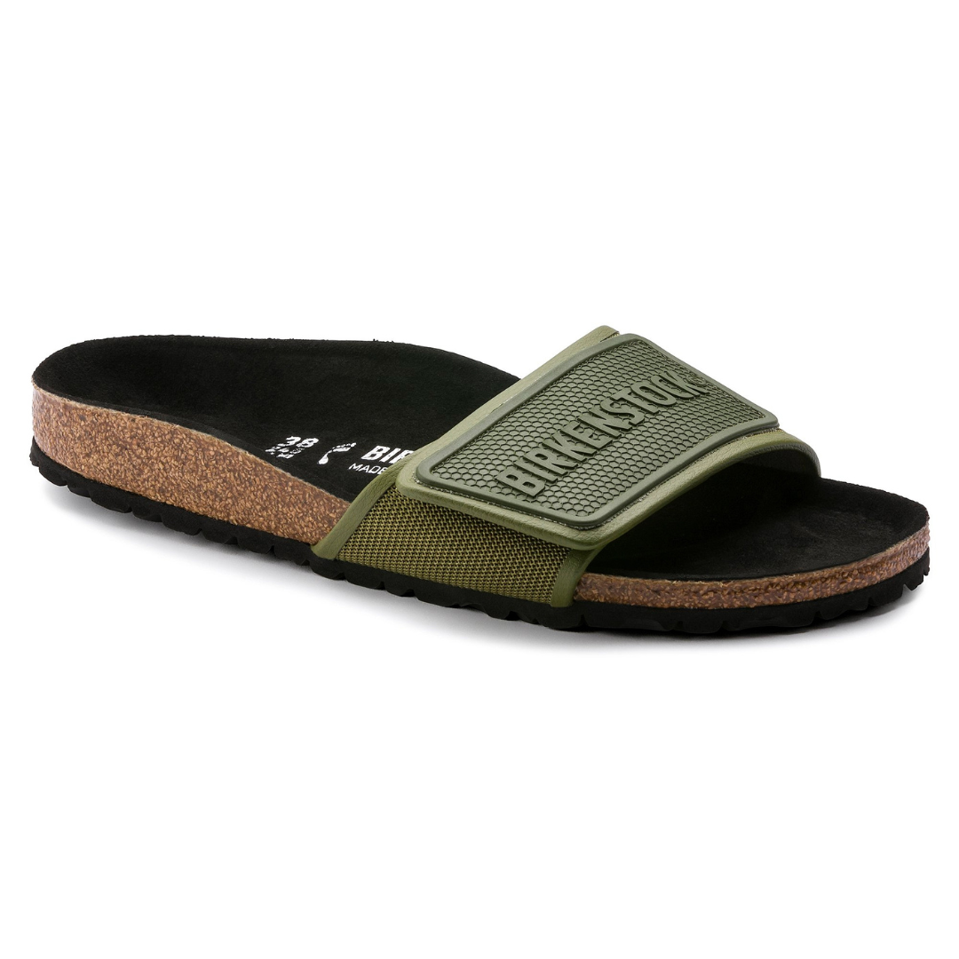 Birkenstock Tema Slide GREEN microfiber Sandal ( WITHOUT BOX )