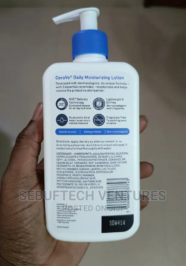 CeraVe Daily Moisturizing Lotion 355ml 3 Essential Ceramides & Hyaluronic Acid