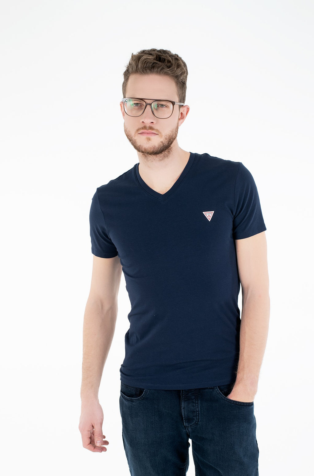 Guess mens blue  T-shirt M1RI32 J1311
