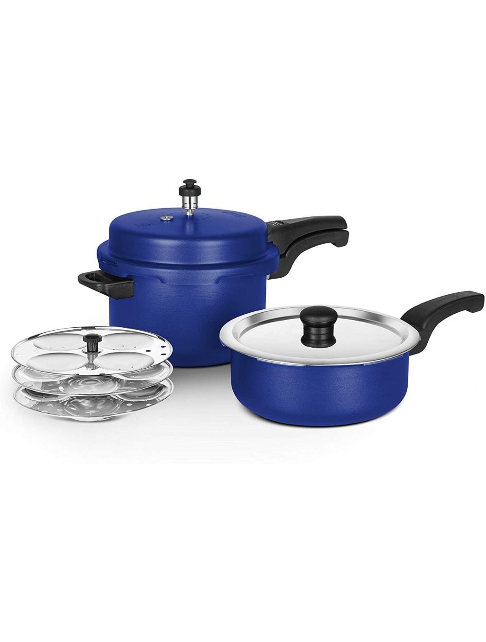 Classic Essentials Orchid 5 Ltr Color Pr. Cooker +3 Ltr Color Pan with idli stand