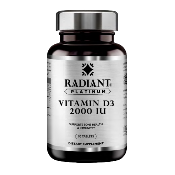 Radiant Platinum Vitamin D3 2000 IU 90 Tabs