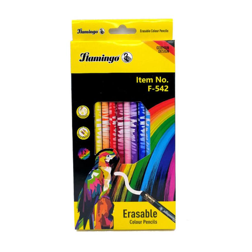 Flamingo Erasable Colour Pencils F-542