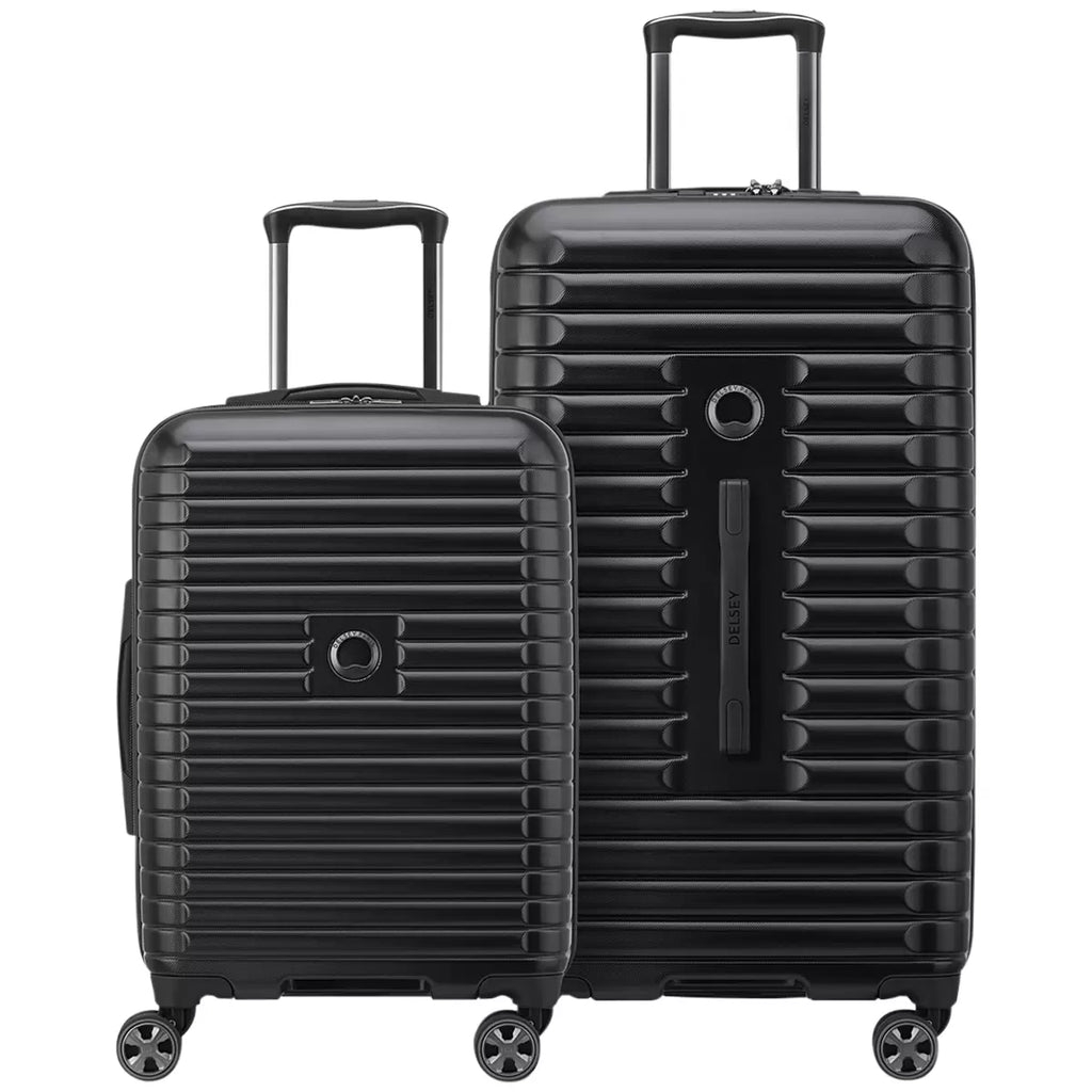 Delsey Paris 2 Piece Luggage Set Black Delsey Paris 2 Piece Luggage Set