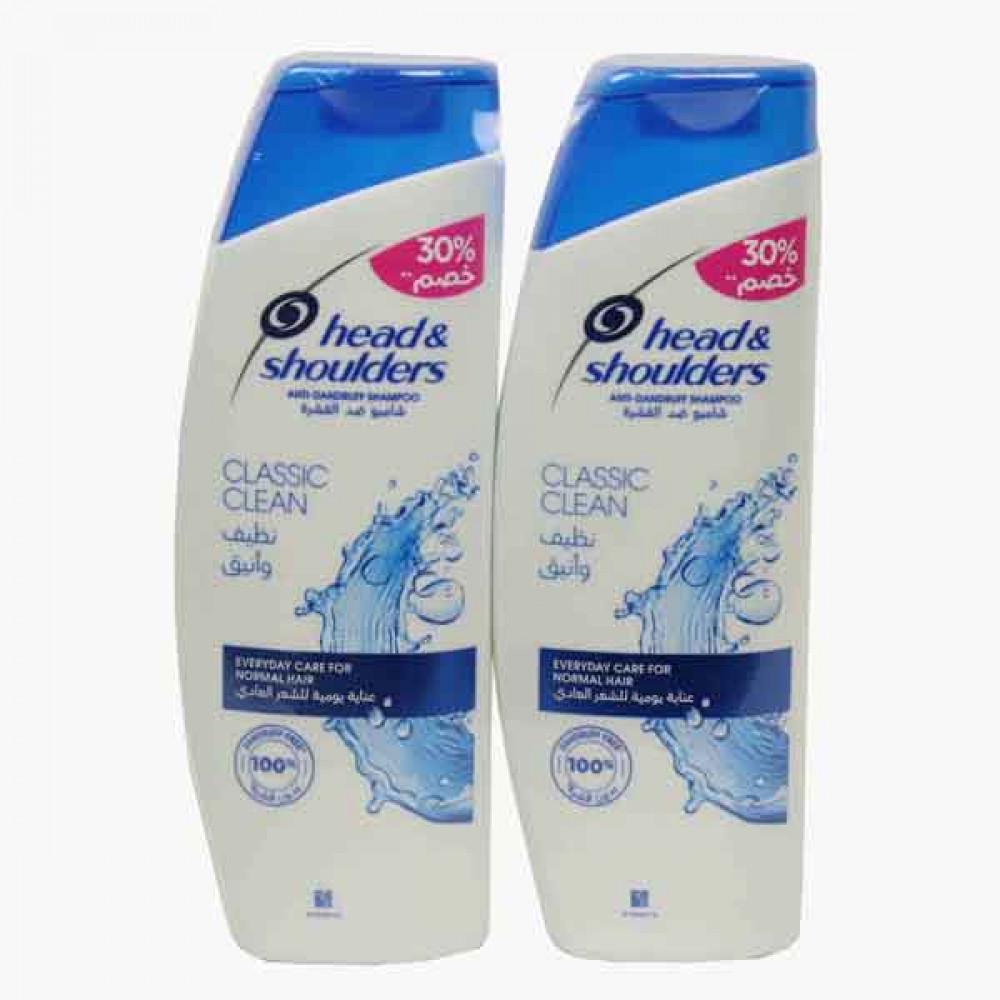 2xHead & Shoulders Anti-Dandruff Classic Clean Shampoo -2x400 ML