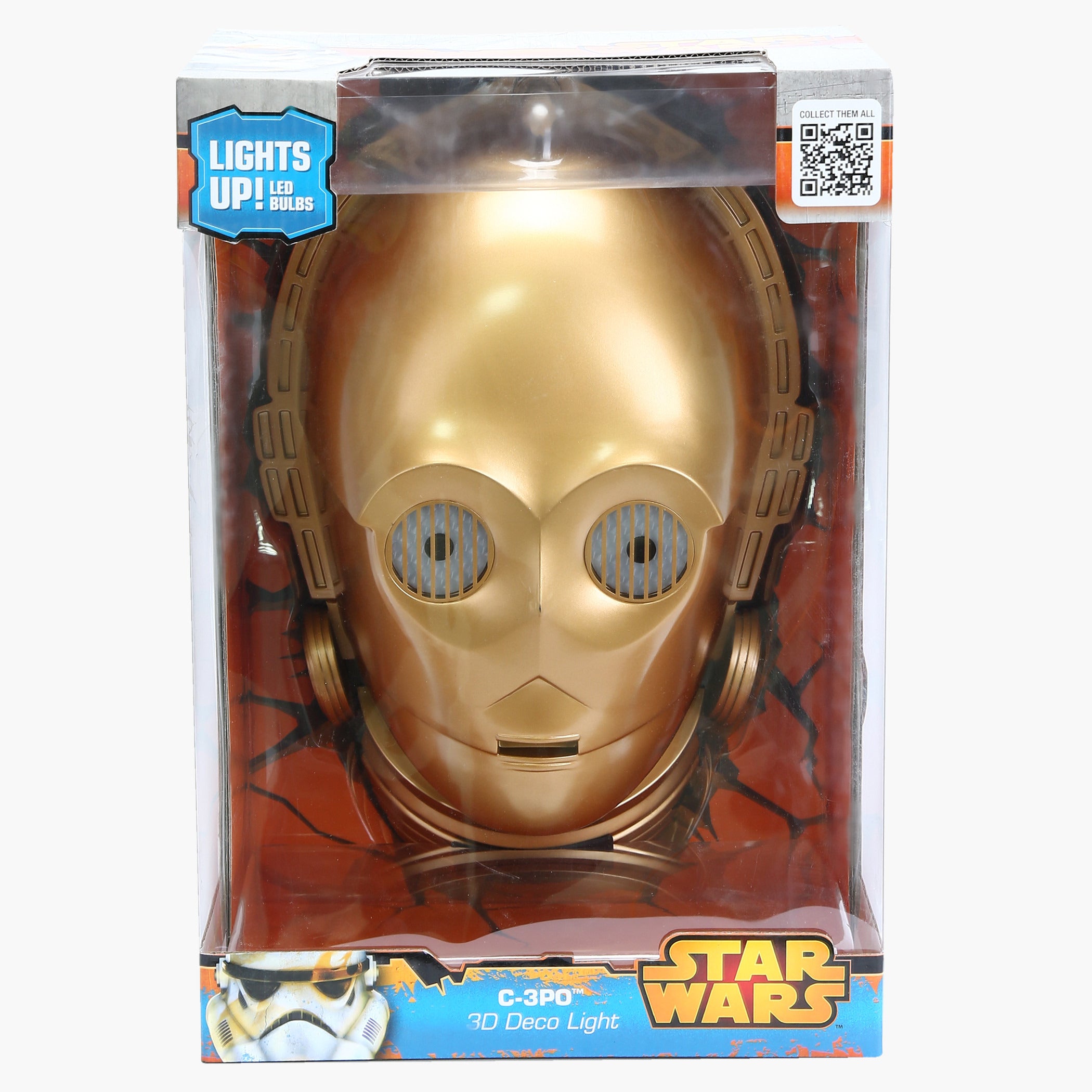 Star Wars Classic Ben Cooper Adult C-3PO Mask - Halloween Costume Accessory