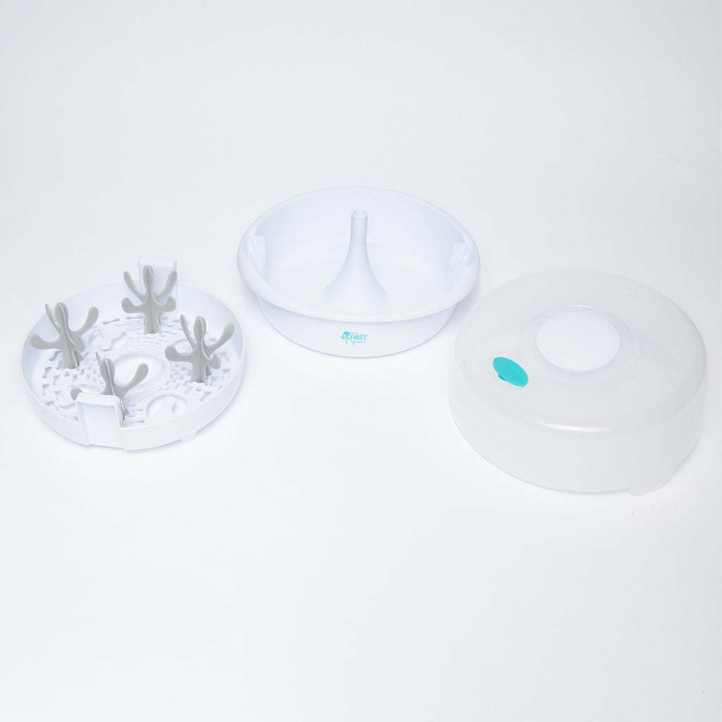 The First Years Microwave Sterilizer – Quick & Easy Sterilizing for Baby Bottles, Pacifiers & More