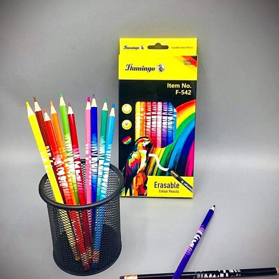 Flamingo Erasable Colour Pencils F-542