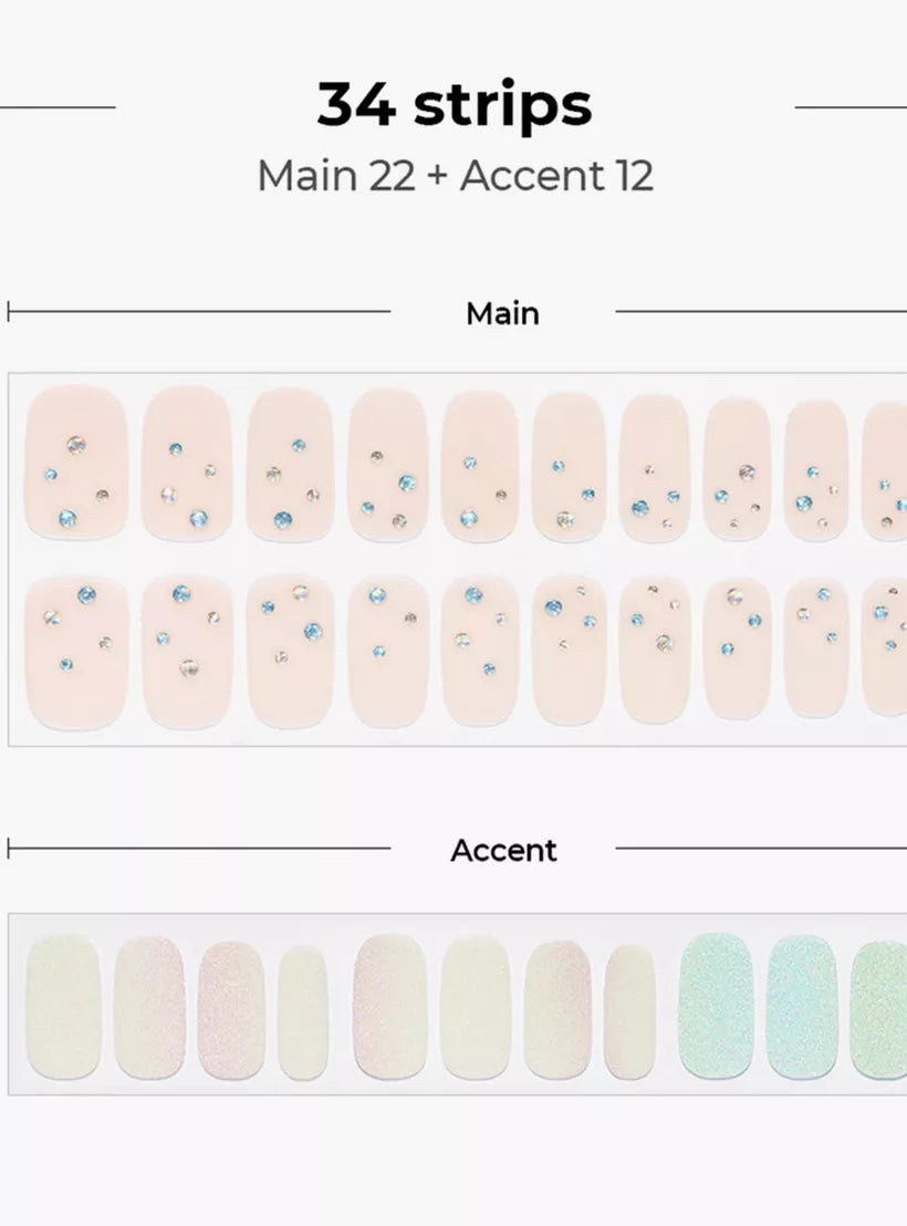 Dashing Diva 34-Piece Gloss Nail Sticker Set