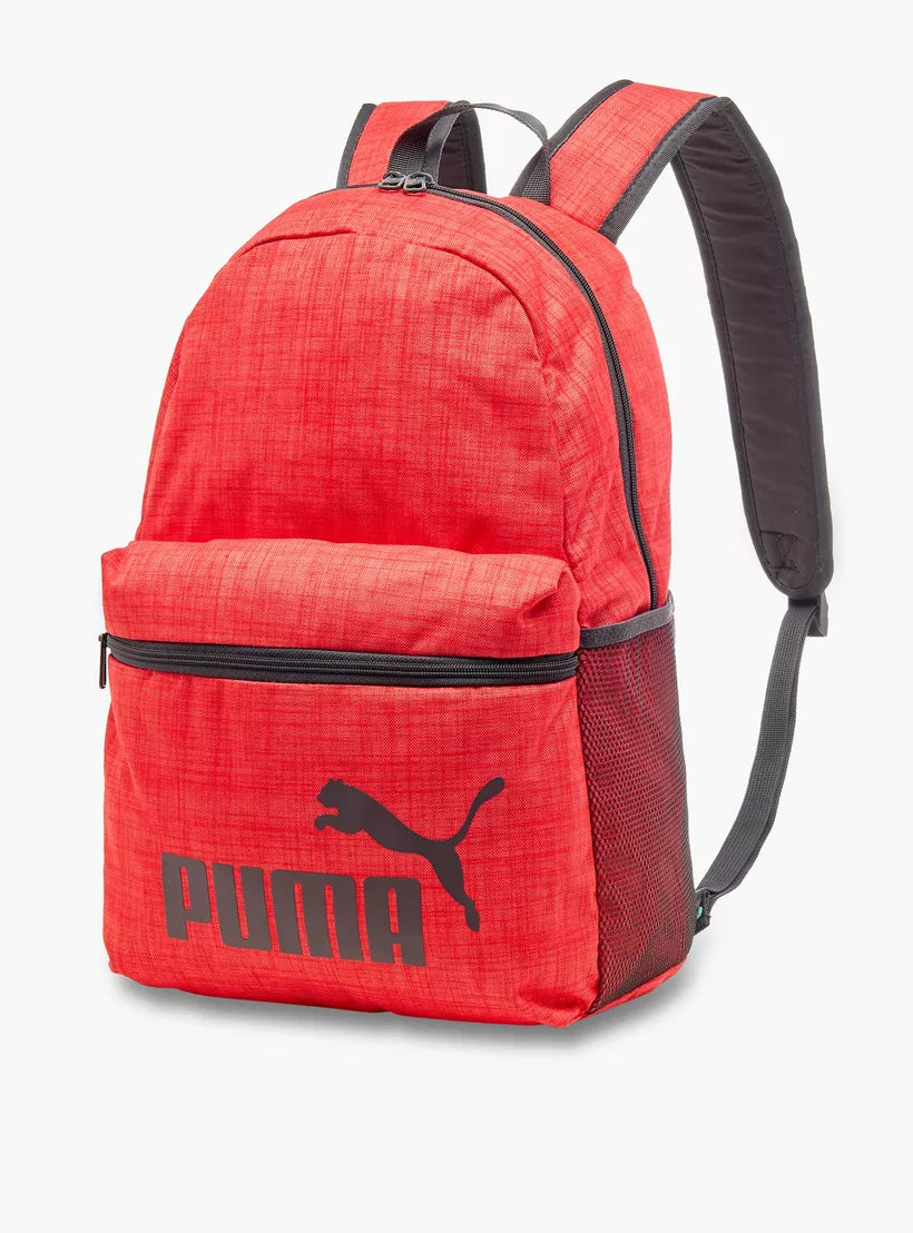 Puma Logo Print Backpack with Adjustable Shoulder Straps