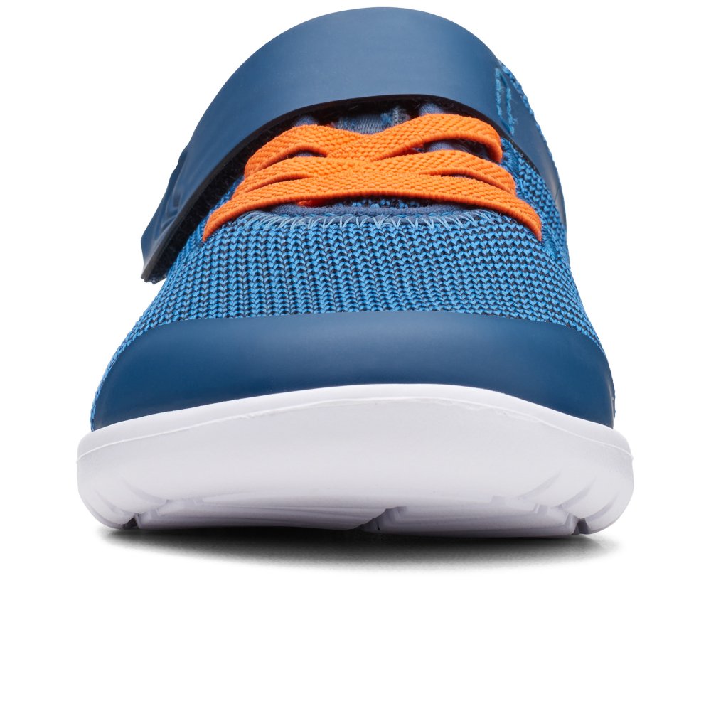Clarks KIDS scape track youth Athletic Shoes - Ready for Action BLUE COLOR