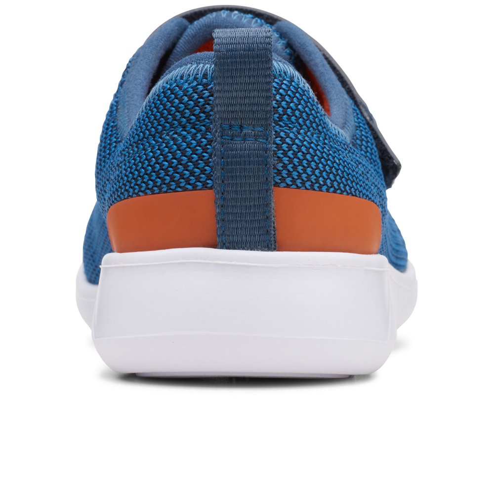 Clarks KIDS scape track youth Athletic Shoes - Ready for Action BLUE COLOR