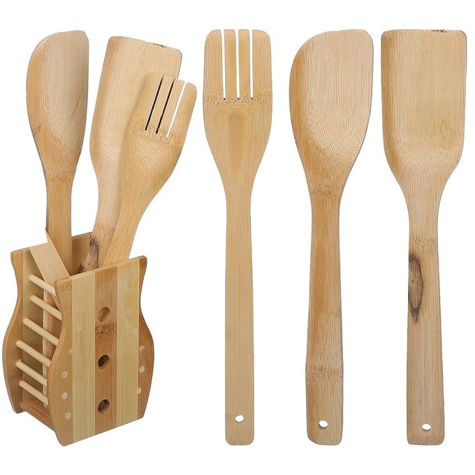 Bamboo Cuisine Ustensiles Set - 5 Pieces: Elegance and Practice in your Cuisine