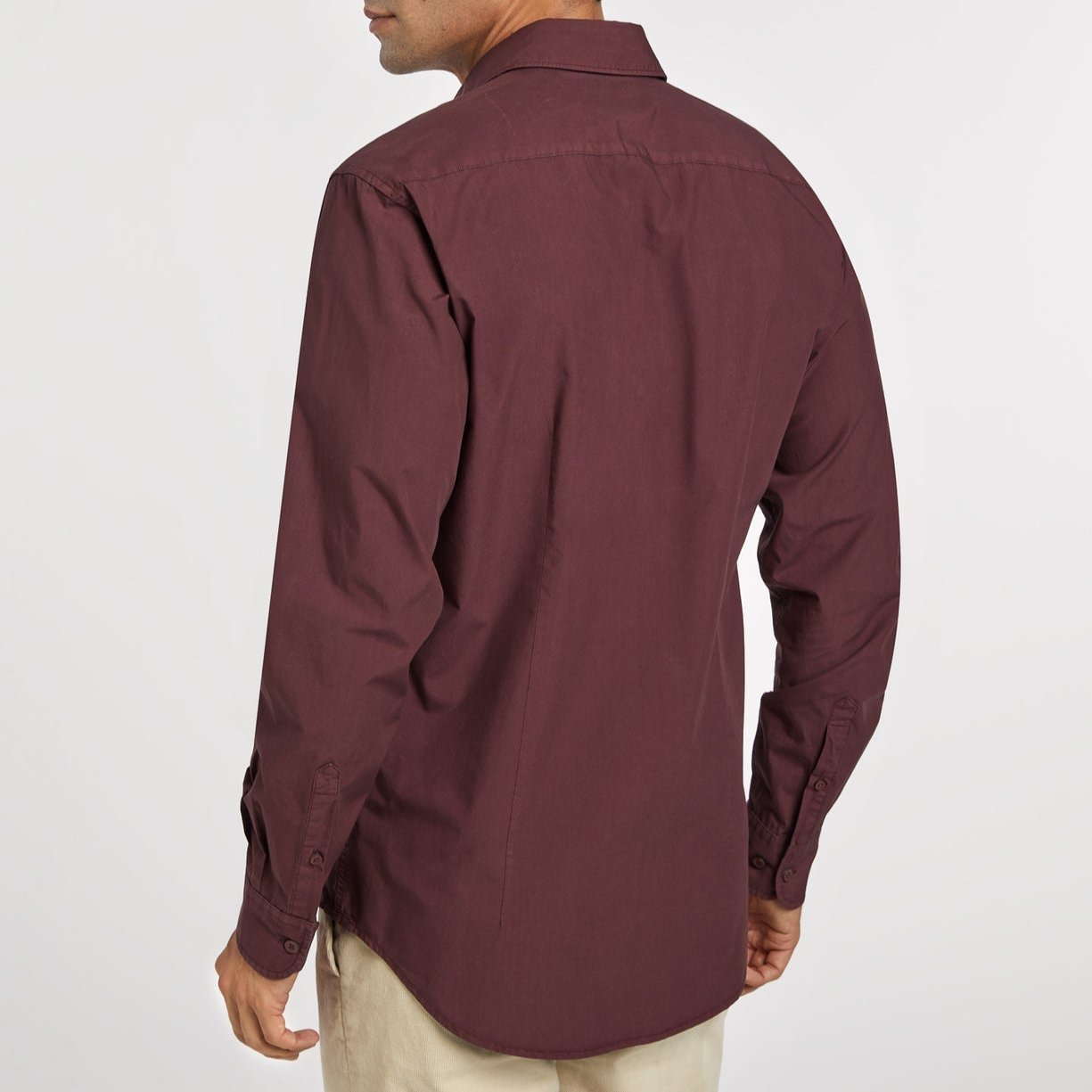 Sacoor Slim Fit Comfort Poplin Garment Dye Shirt