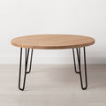 SEALED - 91 CM - Wood & Wire Coffee Table Natural/Black - Hearth & Hand™ with Magnolia (A)