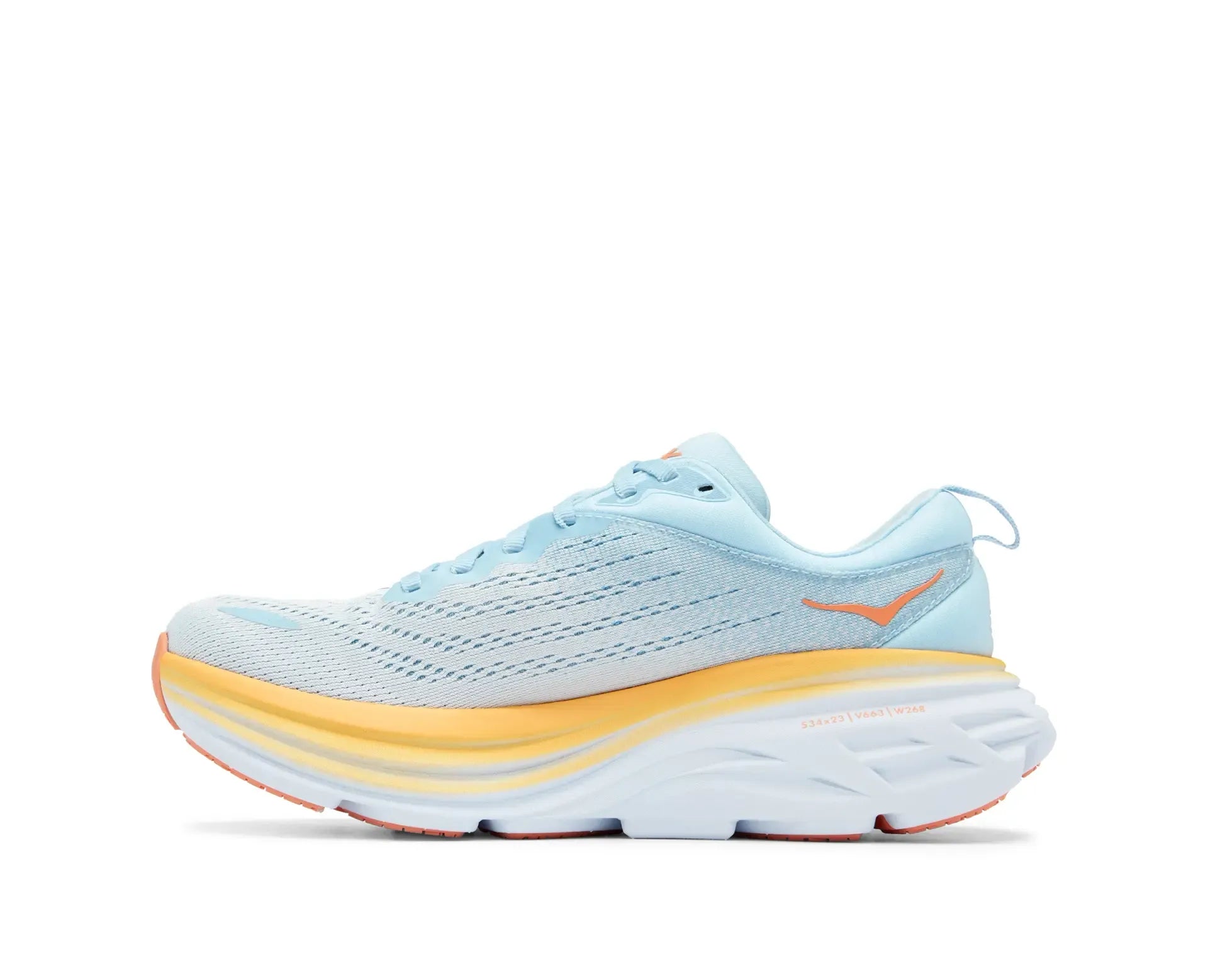 Hoka One One Women's Bondi 8 Shoes - Comfort and Style in Summer Song/Country Air Blue