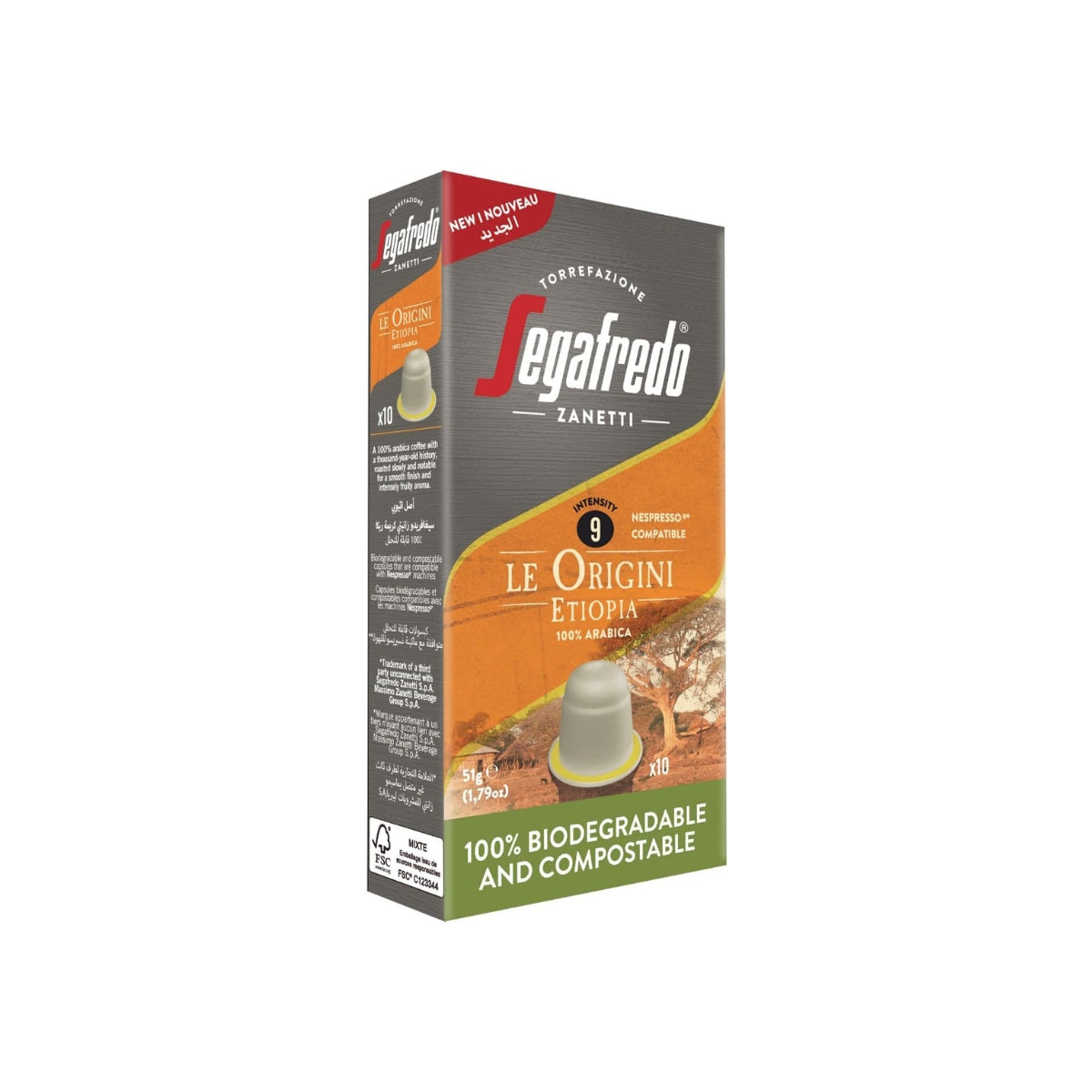 Segafredo Zanetti Ethiopia Capsules Coffee, 51g