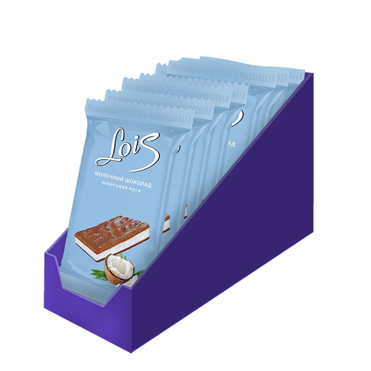 Lois Milk Chocolate Coconut Nougat 80 G