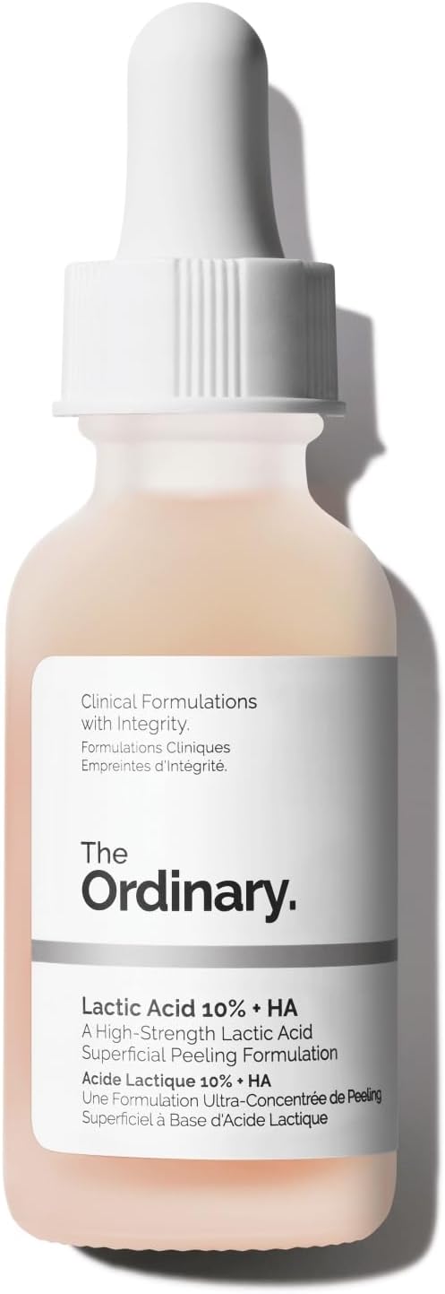 The Ordinary حمض اللاكتيك 10% + حمض الهيالورونيك 2% 30 مل، شفاف