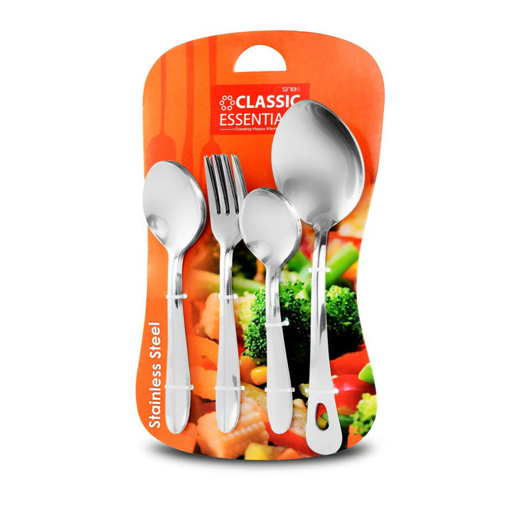 Classic Essential Cutlery Set Stainless Steel 16 pcs