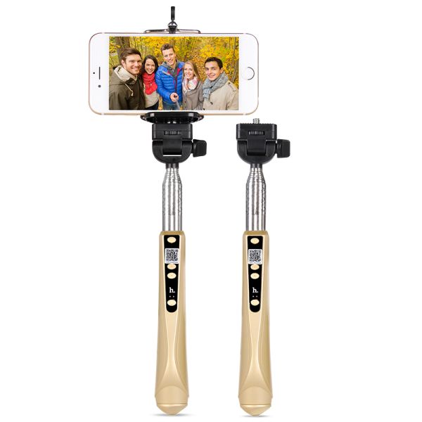 Hoco CPH02 Selfie Stick with Ultrasonic Self-Timer - Gold