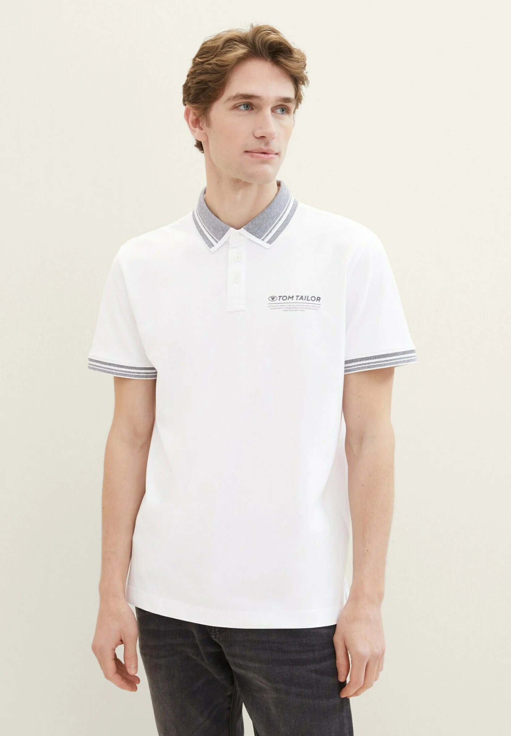 TOM TAILOR MIT LOGO - Polo shirt - white