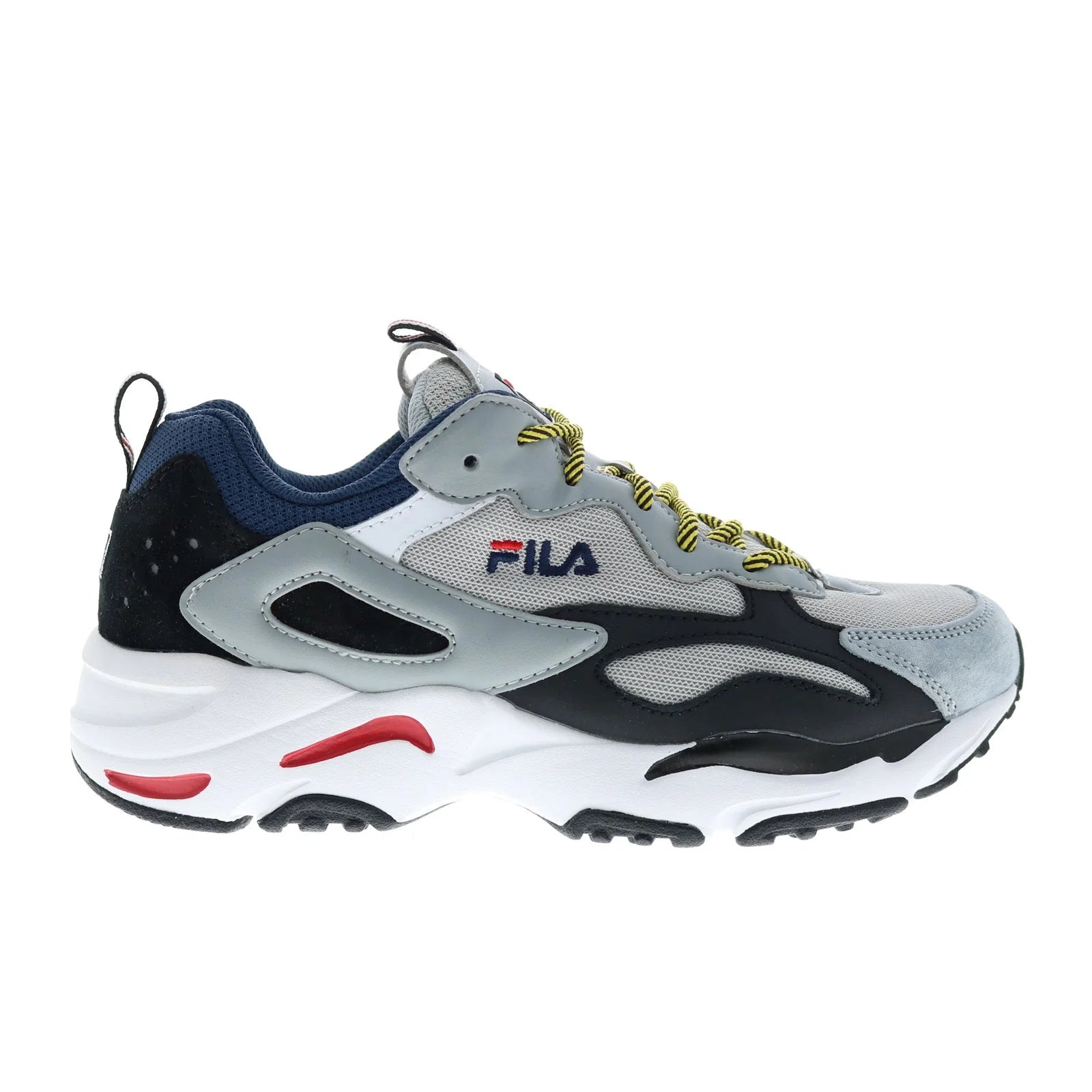 Fila Ray Tracer Mens Gray Mesh Lifestyle Sneakers Shoes (1RM00586-051)