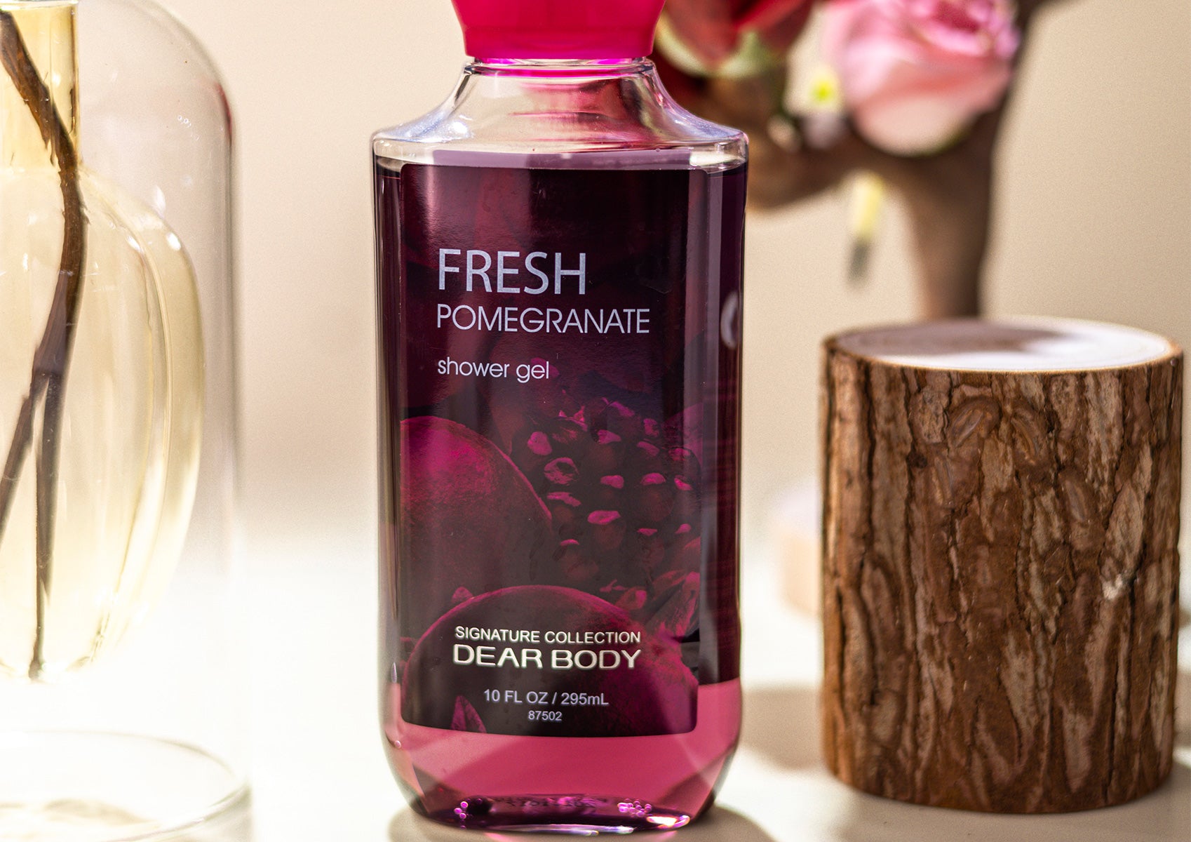 Dear Body Fresh Pomegranate set of 4 (Body Splash 236ML + Shower Gel 295 + Body Butter 200g + Hand Lotion 59ml),TD87590