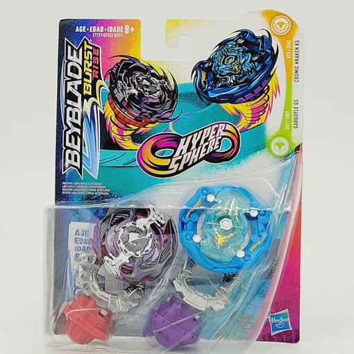 HASBRO Gargoyle G5 & Cosmic Kraken K5 Burst Rise HyperSphere Beyblade Dual Pack