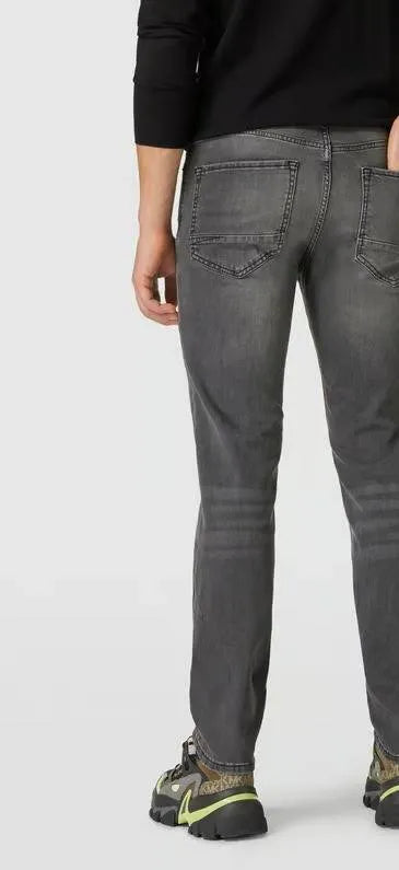 McNeal Grey Jeans: Modern tapered fit & dark wash for a sharp look (mention size if relevant).Designed to accentuate your figure & provide a modern, tapered look.McNeal, tapered fit, dark grey, contemporary, stylish, comfortable, versatile.