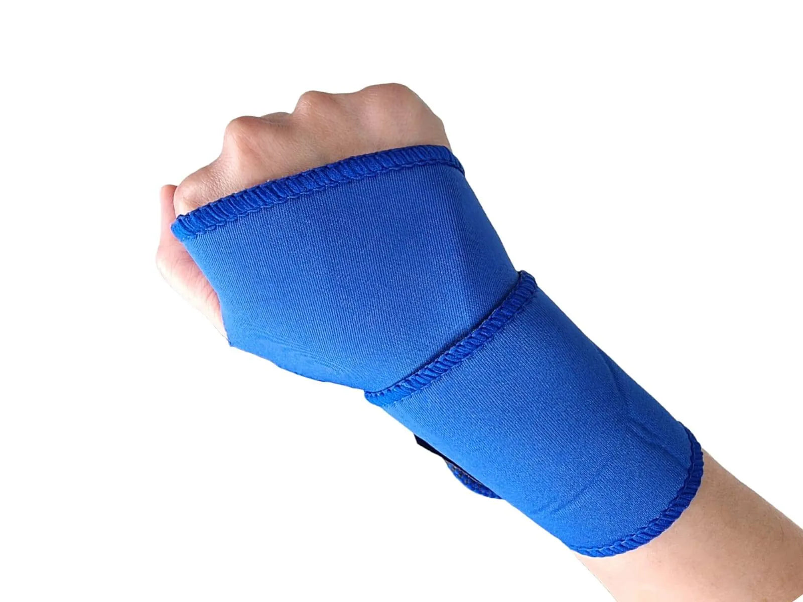 Image of a Weilong Wrist Support worn on a person's wrist, showcasing its design and comfortable fit.