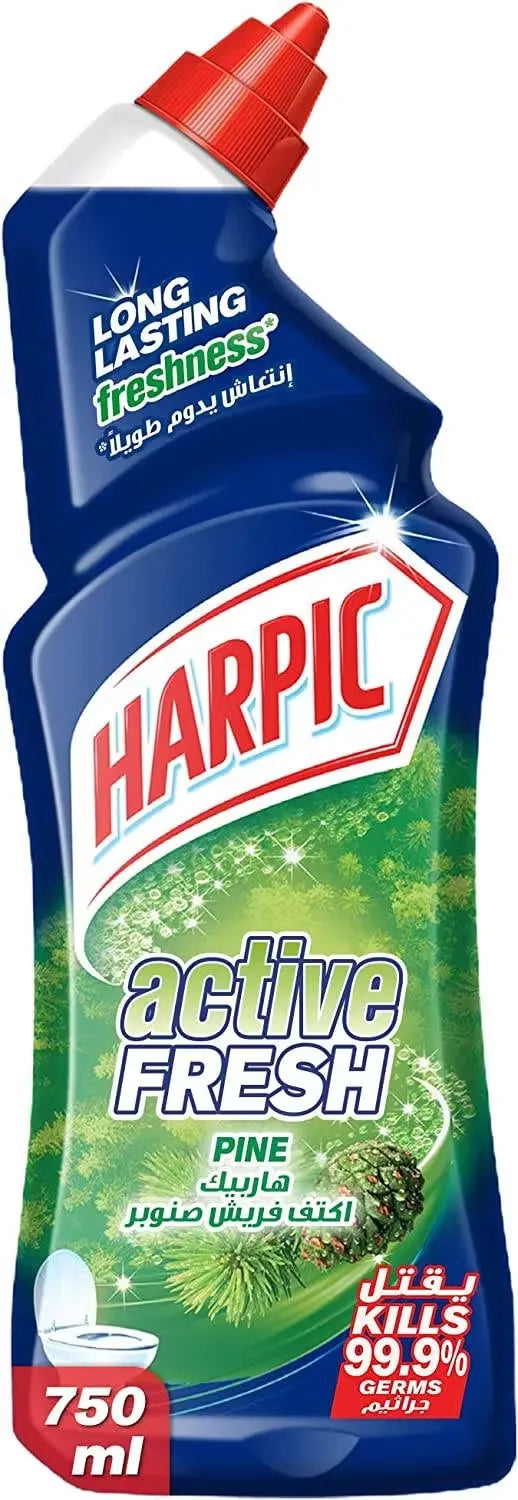 Close-up photo of a Harpic Self-Care product (Harpic Self-Care Harpic limesacle remover 750 ML) with appealing visual elements.
