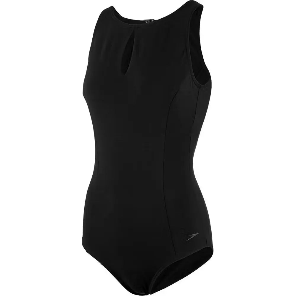 Speedo Women's Vivashine Printed Swimsuit (Black) offers style and performance for swimming. Features a flattering design and comfortable fit. Shop on Dubailisit!