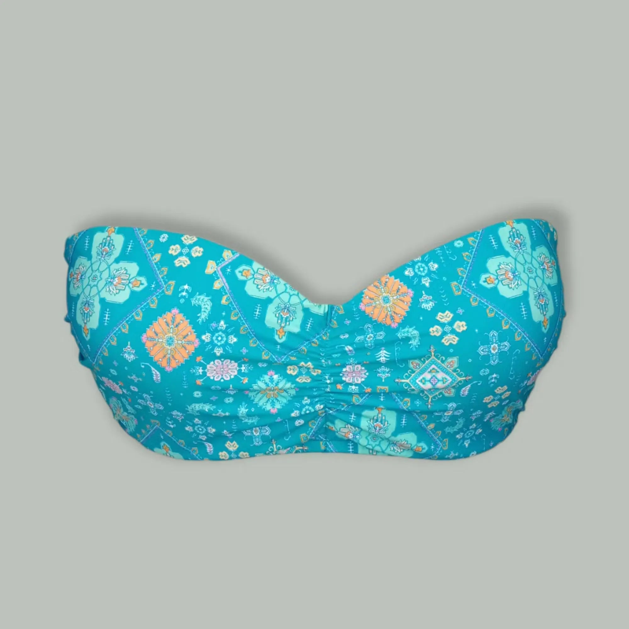 Seafolly Floral Blue Strapless Underwire Bikini Top features a vibrant floral print and provides reliable support for all-day comfort. Shop on Dubailisit!