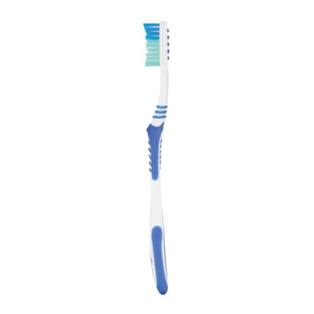 Colgate Extra Clean medium toothbrush in blue featuring comfortable grip and effective cleaning bristles. Ideal for everyday oral care. Shop on Dubailisit!