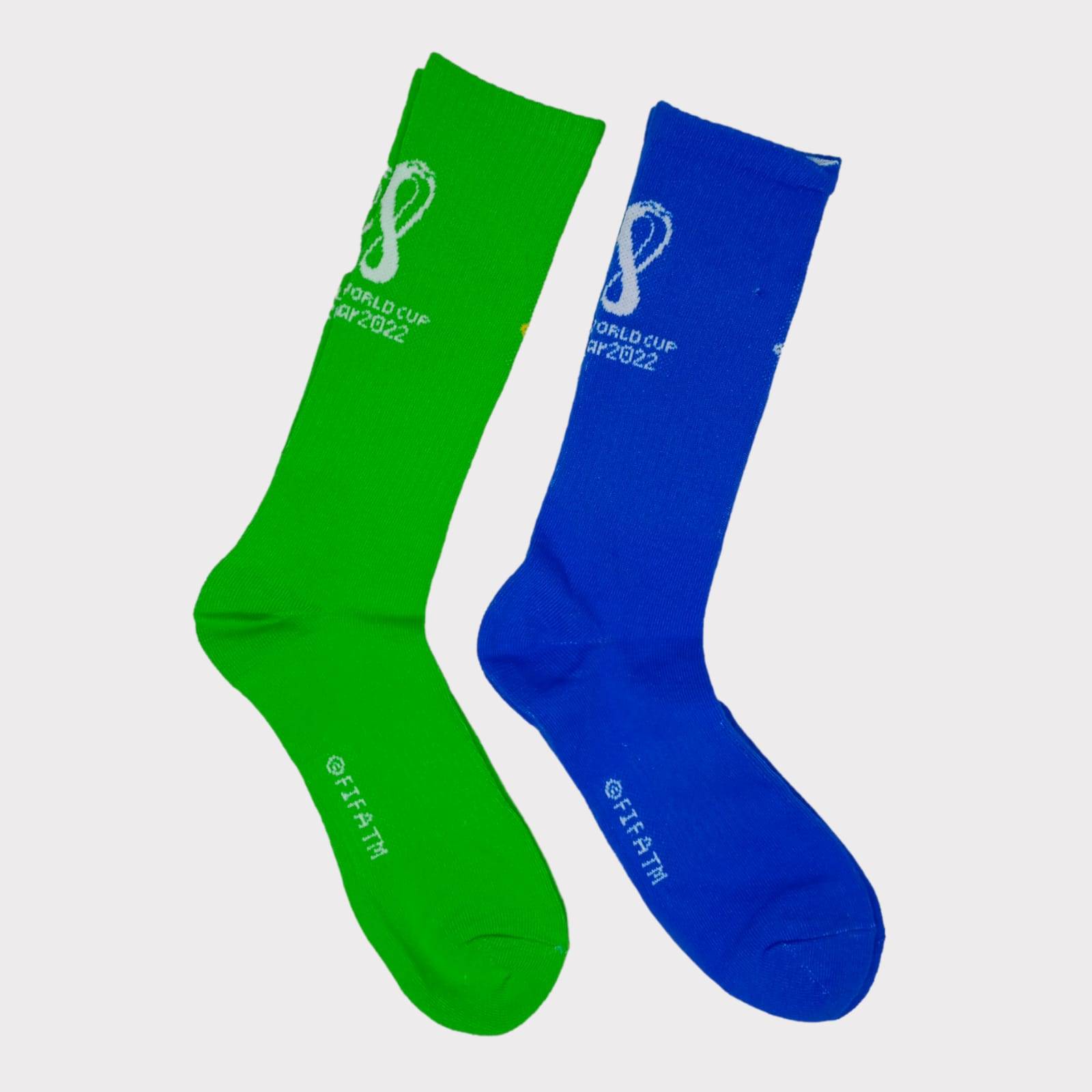 FIFA Brazil Men's Socks: Show your love for Brazil in green & blue (mention size if relevant).Cheer on Brazil in style & comfort with these official FIFA socks.