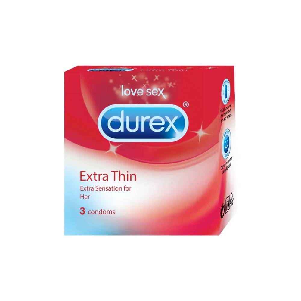 Durex Ultra Thin 3 in 1 Condoms - Enhance Intimacy and Enjoyment