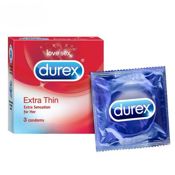 Durex Ultra Thin 3 in 1 Condoms - Enhance Intimacy and Enjoyment