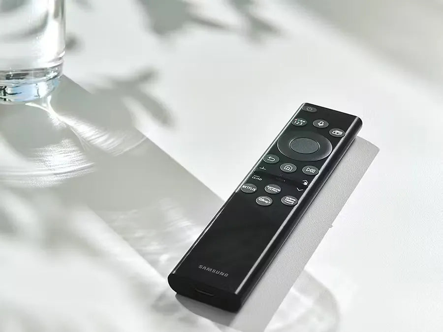 Samsung 50-inch 4K UHD Smart TV (UA50BU8000UXZN) displaying a vibrant image on a sleek, slim design. Immerse yourself in stunning visuals with Crystal Processor 4K and Dynamic Crystal Color technology.