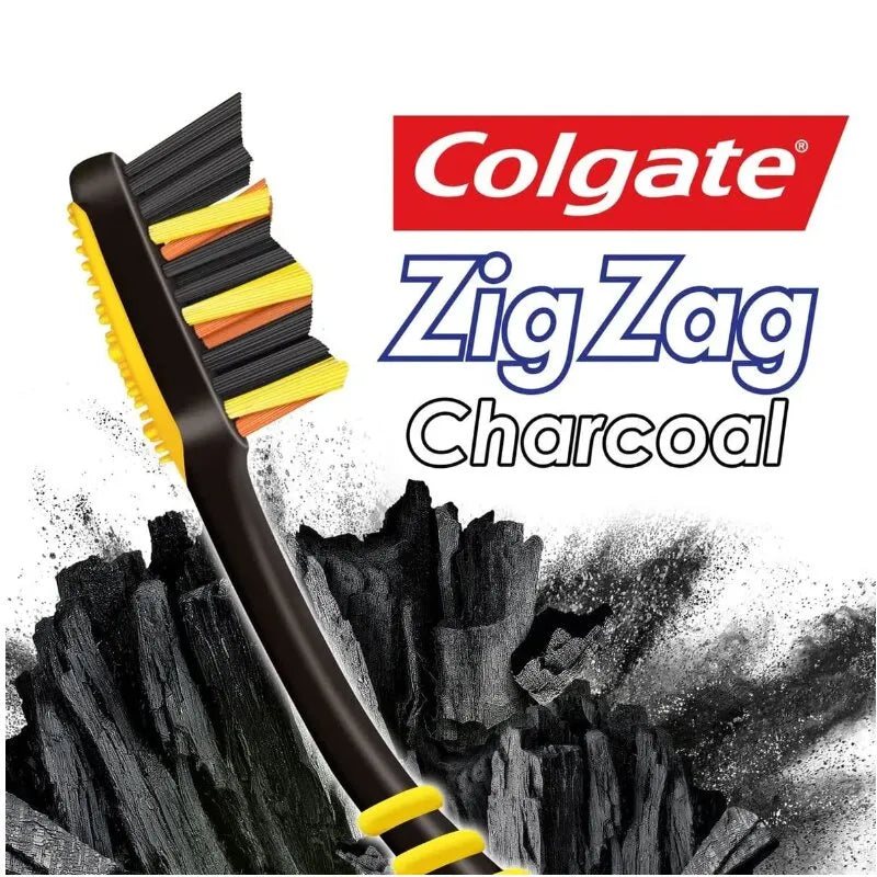 Colgate 3in1 Pack Zig Zag Effective Interdental Clean Medium Toothbrush