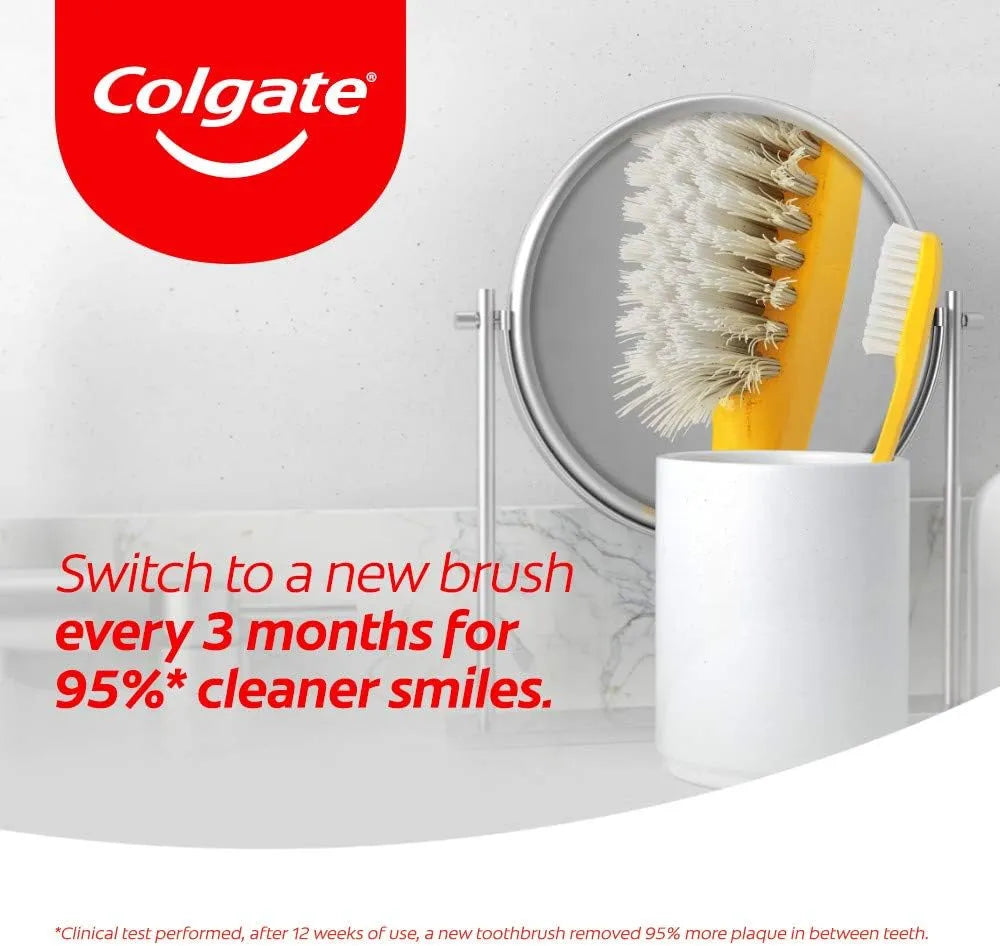 Colgate 3in1 Pack Zig Zag Effective Interdental Clean Medium Toothbrush
