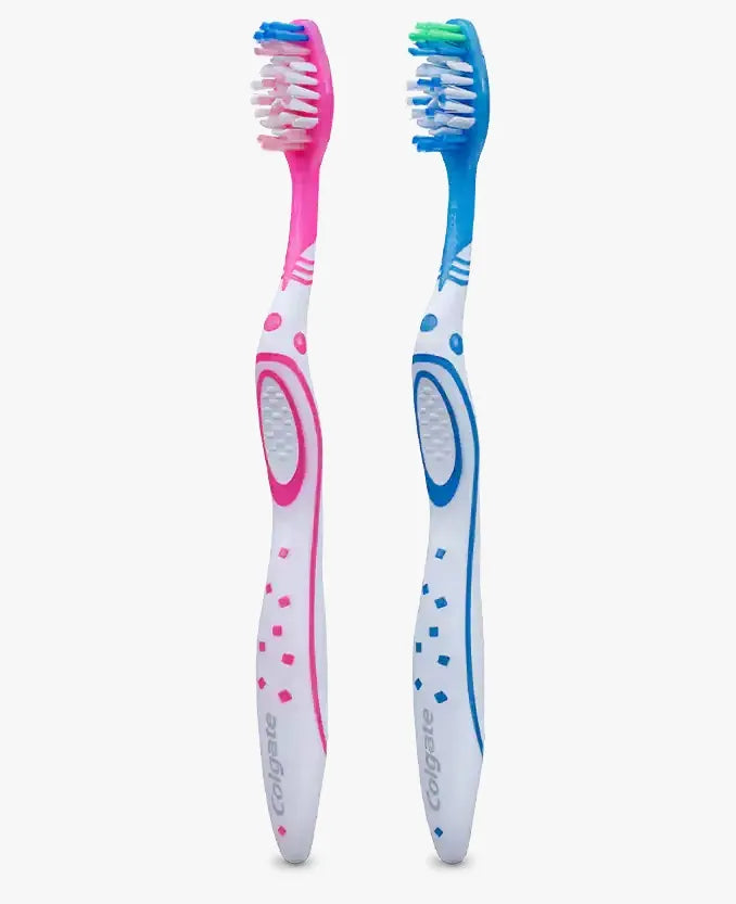 Colgate Max White Toothbrush With Polishing Star Medium-Pink