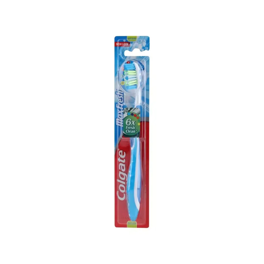 Colgate Max Fresh 6X Clean Toothbrush - Blue Medium Bristles