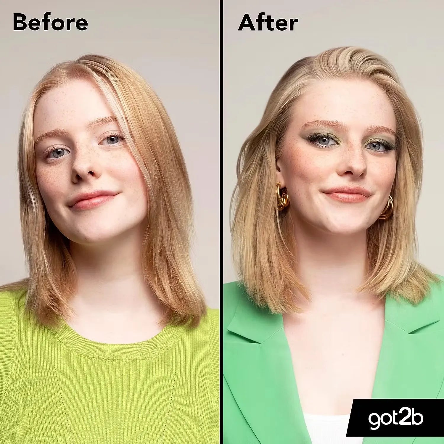 Black can of Schwarzkopf GOT2B Extra Volume Dry Shampoo (200ml) with a model flipping their hair and smiling.