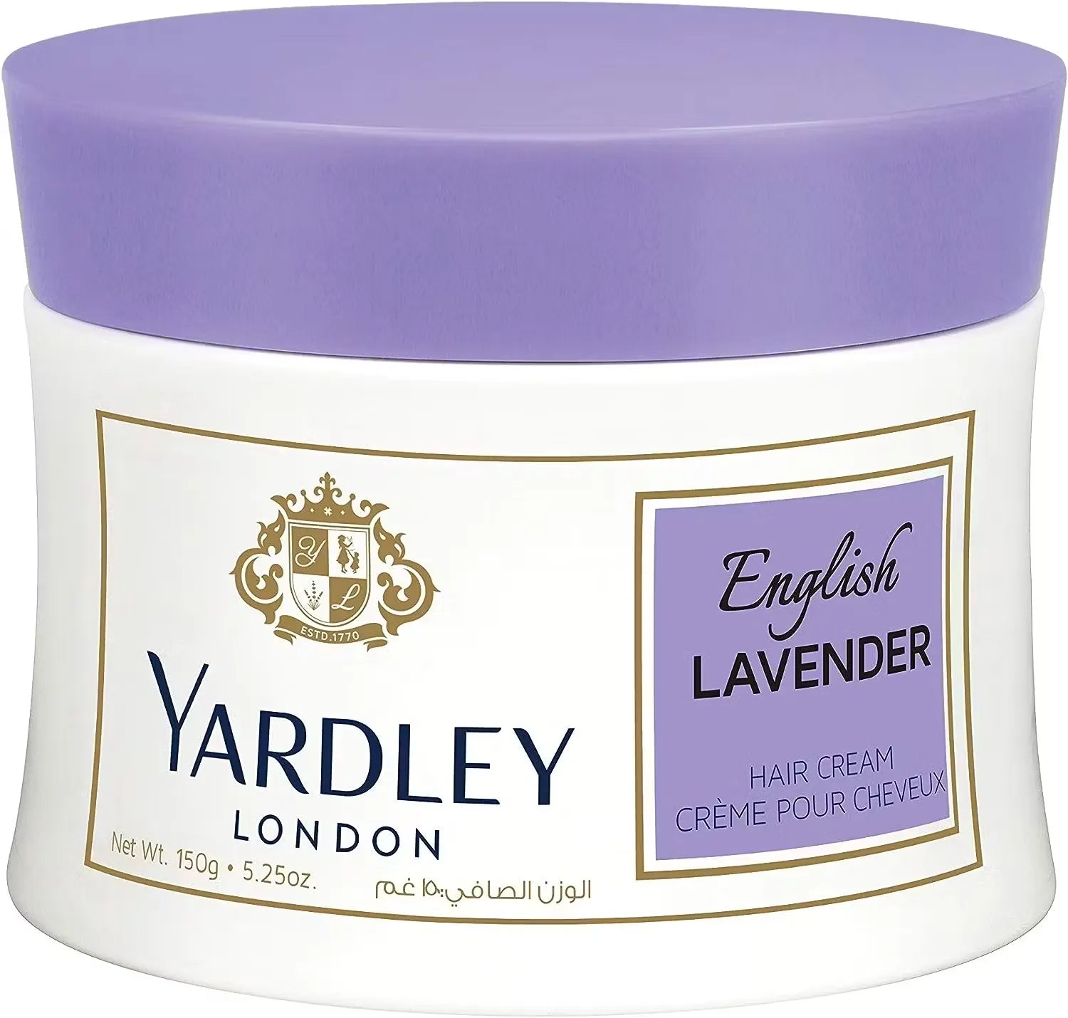 Yardley London Lavender Hair Cream (150g) nourishes and conditions hair, leaving it soft, manageable, and infused with a calming lavender scent. Shop on Dubailisit!
