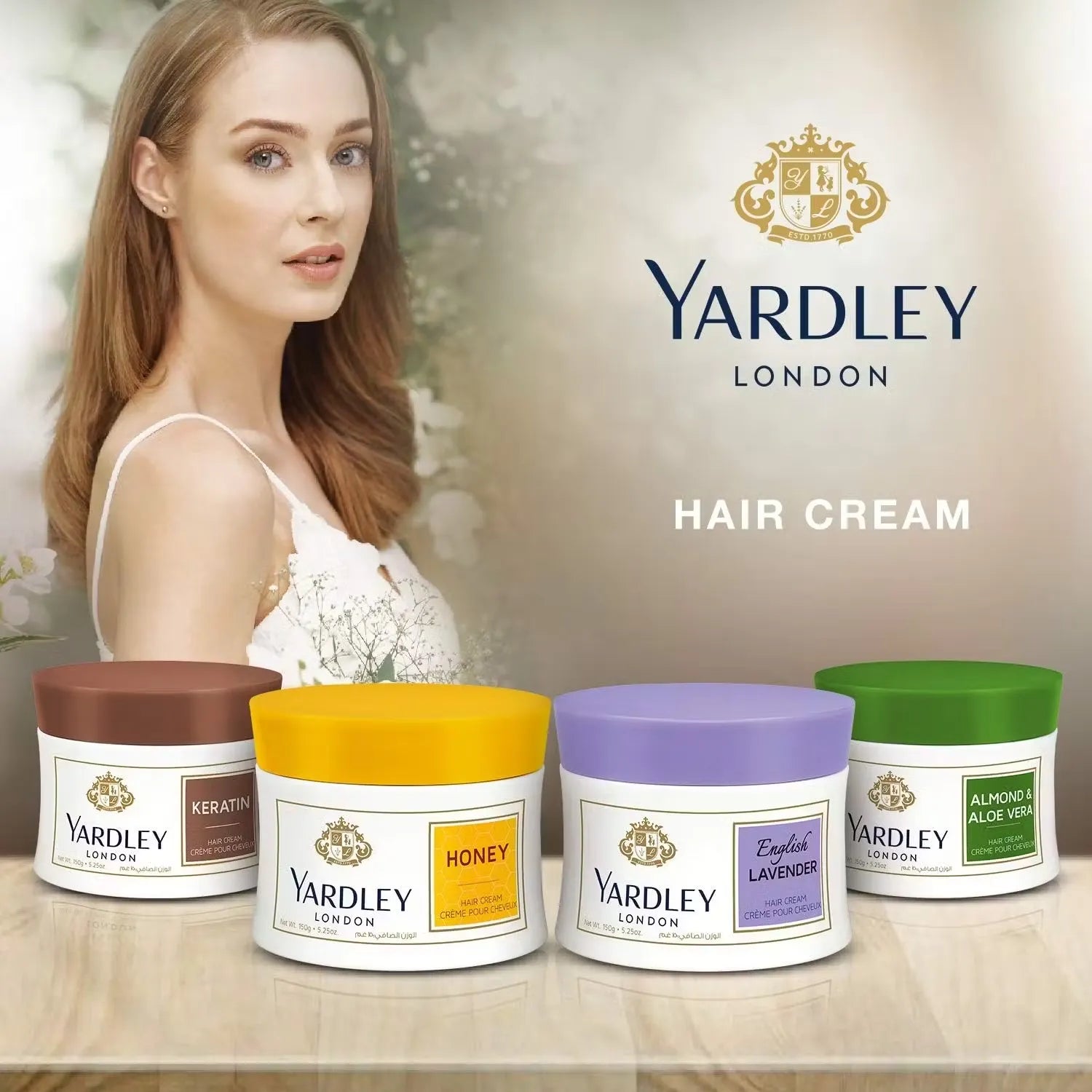 Yardley London Lavender Hair Cream (150g) nourishes and conditions hair, leaving it soft, manageable, and infused with a calming lavender scent. Shop on Dubailisit!