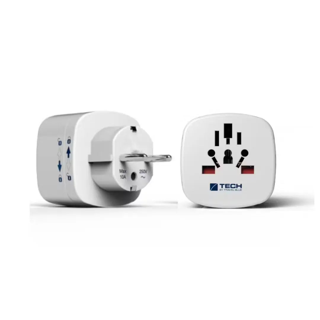 Travel worry-free with Travel Blue's Europe Adaptor! Universally compatible, safe & compact. Shop now on Dubailisit for smooth & connected adventures!