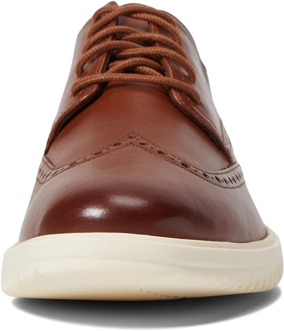 Cole Haan Men's Grand Tour Wing Oxford Woodbury-Ivory Tan Leather Shoes