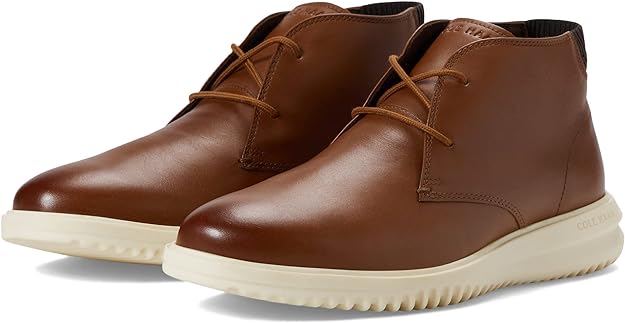 Cole Haan Grand+ Chukka Men's Oxford C37021, Brown & White