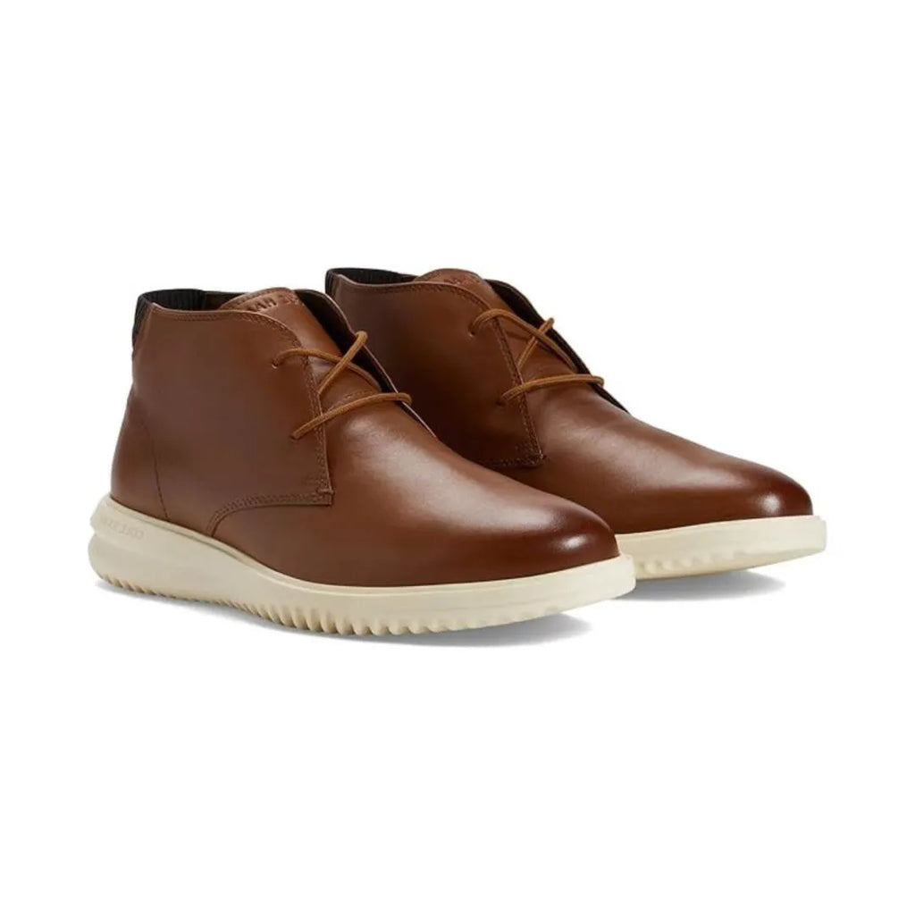 Cole Haan Grand+ Chukka Men's Oxford C37021, Brown & White